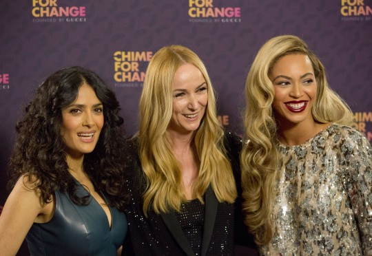 Salma Hayek, Frida Giannini e Beyoncé