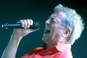 Singer Ian Gillan of British rock band D